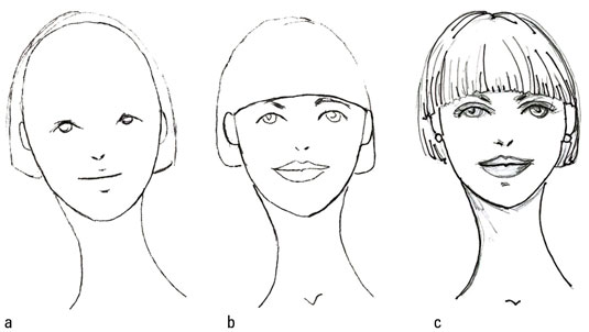 How to Draw Various Hairstyles on Fashion Figures - dummies