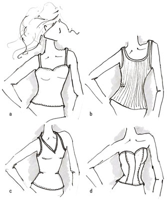 Try drawing tank top variations.