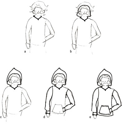 Draw the always-popular hoodie.