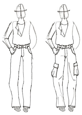 How to Draw Baggy Clothes