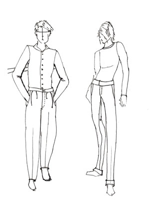 How to Draw Pants for Male Fashion Figures - dummies