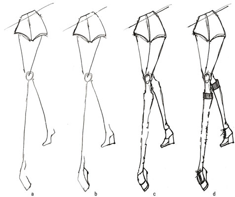 Illustrate some ankle-high wedge boots.