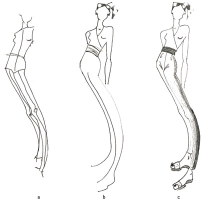 Draw some long, loose legs.