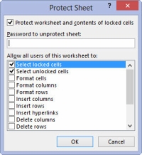 How to Protect a Document in Excel 2013 - dummies