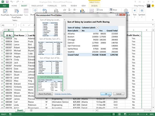 How To Insert A Pivot Chart