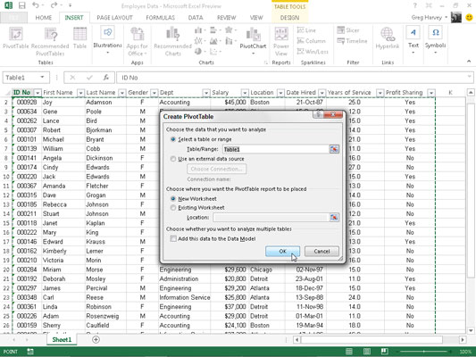Pivot Table In Excel 2017