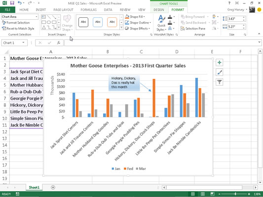 Ribbon Chart Excel