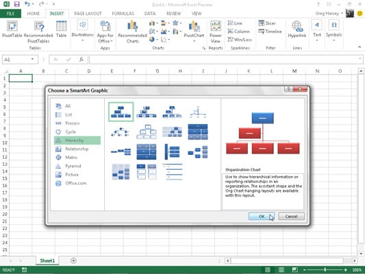 How To Make An Organizational Chart In Excel 2013