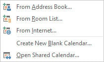 Choose Create New Blank Calendar.