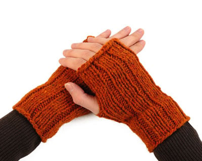 How To Knit Fingerless Mitts Dummies