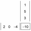 A solved matrix multiplication.