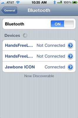 Check out your Bluetooth options.