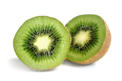 Kiwi is loaded with vitamin C, more so than the familiar vitamin-C-containing orange.