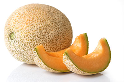 The healing ability of cantaloupe comes from its beta carotene.