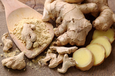 Ginger is the king of all natural digestive aids. It relieves nausea and vomiting, settles the stomach, and eases the discomfort from gas and bloating.