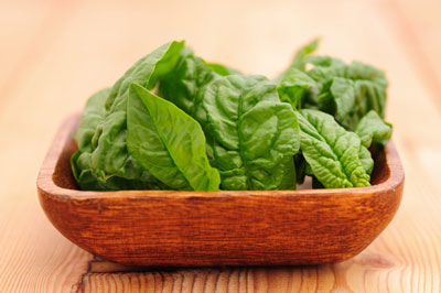 Spinach is rich in beta carotene, which the body transforms into vitamin A, triggering your immune response to keep you well.