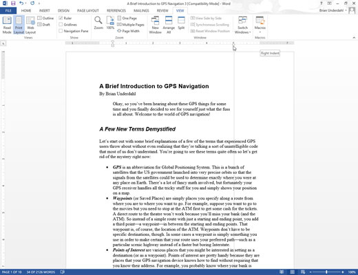 Move the mouse pointer over the Right Indent icon on the Ruler, hold down the left mouse button, and drag (move) the mouse to the left to adjust the right paragraph margin.