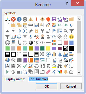 Click the New Group (Custom) item to rename it as well: After selecting that item, click the Rename button and type in a new name.