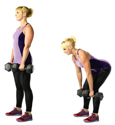The dumbbell Romanian deadlift is an effective workout because, with this one movement, you're strengthening both your upper and lower body.