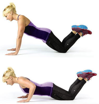 If you're new to push-ups, try modified push-ups.