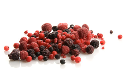 Low in fructose and high in antioxidants, frozen, unsweetened berries like blueberries, blackberries, and raspberries are loaded with nutrition and flavor.