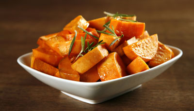 Roasted whole, cut into dice and sautéed, or mashed with a little cinnamon and nutmeg, sweet potatoes are packed with sweet flavor and nutrition.