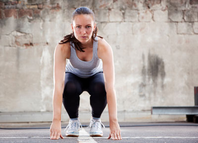 Burpees combine a squat, a plank, and a vertical leap.