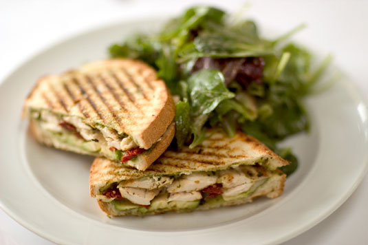 Grilled Chicken and Roasted Pepper Panini