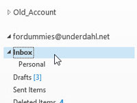 Click the Inbox icon in the Mail module's Folder pane (or press Ctrl+Shift+I).