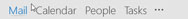 Click the Mail button in the Navigation bar (or press Ctrl+1).