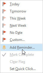 Choose Add Reminder.