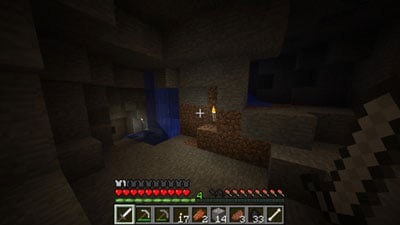 cave mining in minecraft