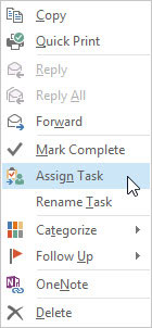 Choose Assign Task.