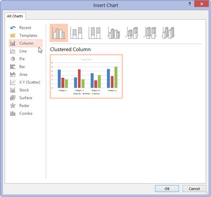 Select the type of chart you want to create.