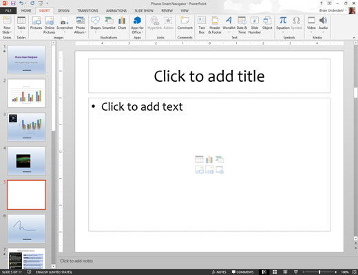 Create a new slide with the Title and Content layout.