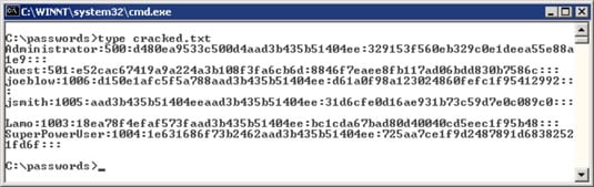 crack windows password hash