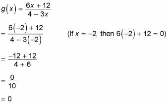 Finding the x-intercept of an equation.