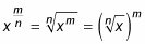 Expressing a function with rational exponents.