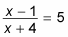 A rational equation.