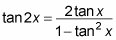 The double-angle identity for tangent