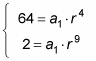 Using a system of two formulas to find the value of the variable.