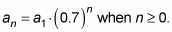 A geometric sequence.