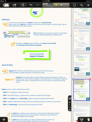 notability ipad use app classroom text dummies insert insertion tap clips figures writing bottom icon left web