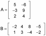An example of matrix multiplication