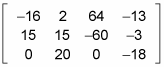  the matrix that results from the multiplication of two matrices.