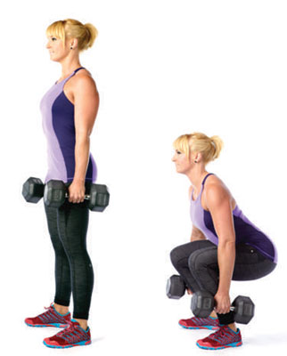 Dumbbell front squat