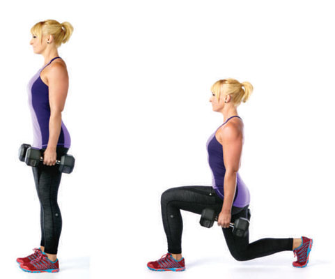 Dumbbell lunge