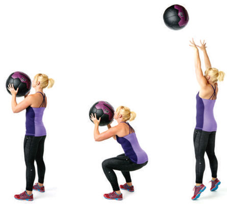 Medicine ball squats