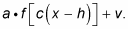 Form that shows all the transformations in a function.