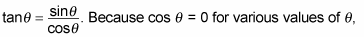 The tangent function.